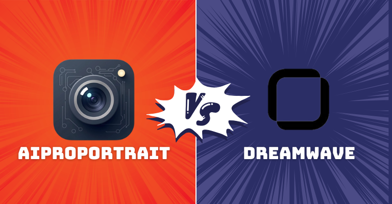 AiProPortrait vs DreamWave AI comparison banner