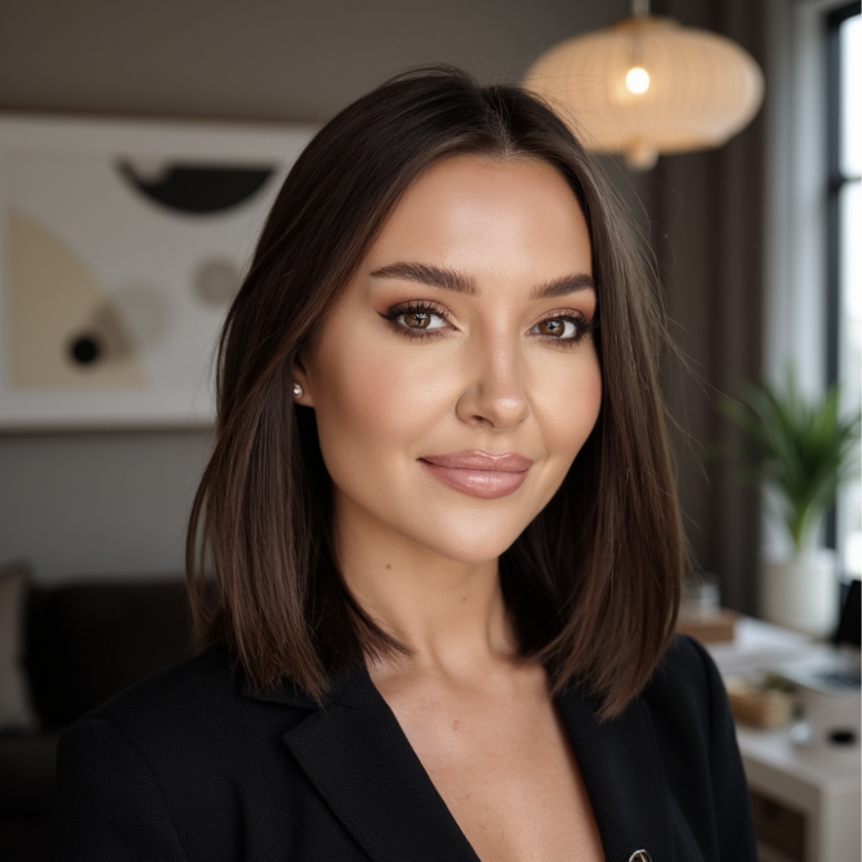 ai generated images of real people with office background